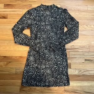 NWOT Abound long sleeve, form fitting dress. Size small. Animal print. SOFT!
